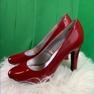 Red Close Toed Heels